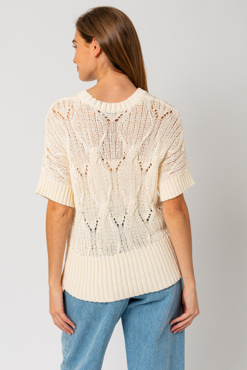 Zaida Cable Knit Top