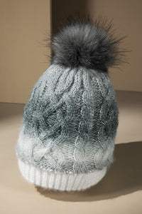 Ombre Cable Knit Beanie