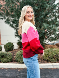Amour Color Block Sweater