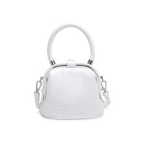Charmaine Crossbody Bucket Bag-White