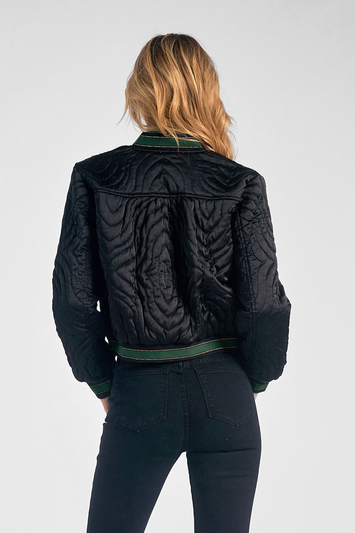 Quinn Quilted Bomber Jacket