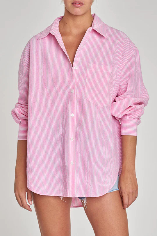 The Boyfriend Shirt- Pink