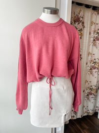 Ruby Cropped Adjustable Waist Sweater